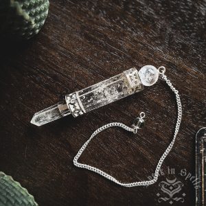 clear quartz wand pendulum, australian witchcraft supplies, pagan supplies, adelaide witchcraft shop, witchcraft store, witchcraft items, crystal pendulum