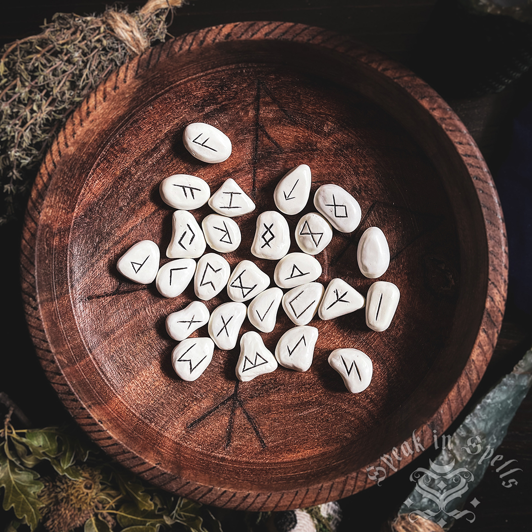white resin runes, australian witchcraft supplies, adelaide witchcraft store, witchcraft shop, divination australia, viking runes, viking supplies australia, pagan supplies
