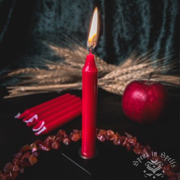red chime candle, australian witchcraft supplies, wicca supplies, pagan supplies, witchcraft shop, witchcraft store, wholesale witchcraft
