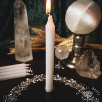 white chime candle, australian witchcraft supplies, witchcraft shop, adelaide witchcraft store, wholesale witchcraft, pagan supplies, australian wicca supplies