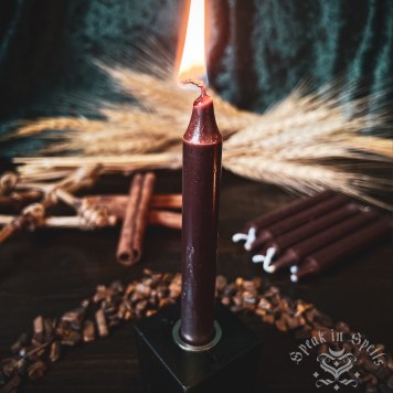brown chime candle, australian witchcraft supplies, adelaide witchcraft store, witchcraft shop, wiccan supplies australia, wicca shop, wholesale witchcraft, pagan supplies