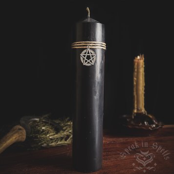 black altar candle, australian witchcraft supplies, wiccan supplies, pagan supplies australia, witchcraft store adelaide, witchcraft shop adelaide, protection candles