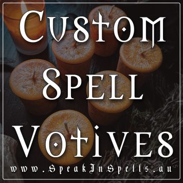 custom spell votive, australian witchcraft supplies, pagan supplies, adelaide witchcraft store, free witchcraft spells, witchcraft blog, pagan blog, spell candles