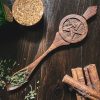 carved pentacle wooden spoon, australian witchcraft supplies, adelaide witchcraft store, pagan supplies australia, witchcraft shop, witch supplies, kitchen witch