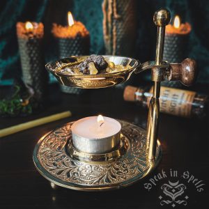 brass resin burner, australian witchcraft supplies, pagan supplies, adelaide witchcraft shop, witchcraft store, old witchcraft store