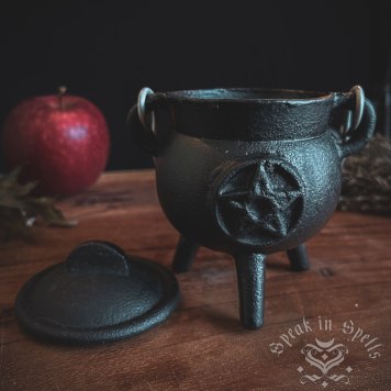 Pentacle Cast Iron Cauldron, australian witchcraft supplies, witchcraft supplies, adelaide witchcraft store, pagan supplies, witchcraft blog, wholesale witchcraft, witchcraft store, iron cauldron