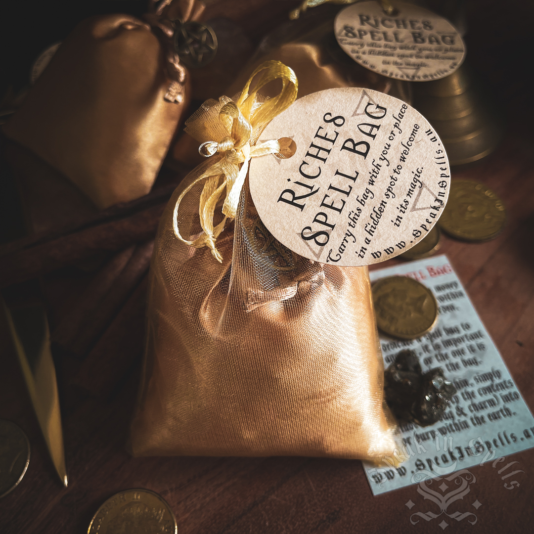 riches spell bag, australian witchcraft supplies, adelaide witchcraft store, witchcraft blog, free witchcraft spells, spell box, adelaide tarot reader, witchcraft shop, wholesale witchcraft, witchcraft magic
