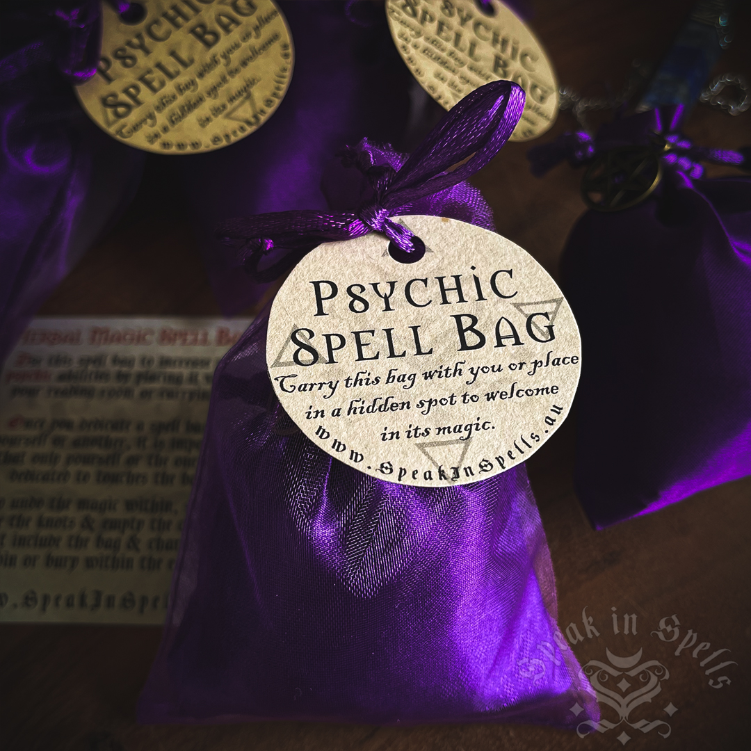 Psychic Spell bag, australian witchcraft supplies, adelaide witchcraft store, free witchcraft spells, witchcraft blog, wholesale witchcraft, spell box, witchcraft shop, witchcraft magic