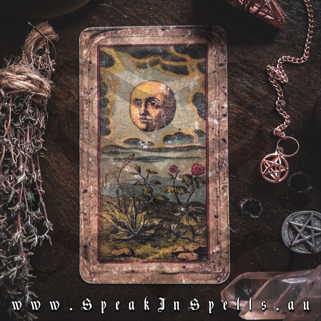 the moon tarot card, australian witchcraft supplies, witchcraft blog