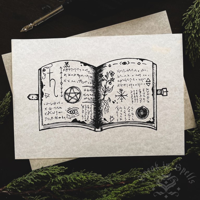 Grimoire Art Print | Speak in Spells | Australian Witchcraft Supplies