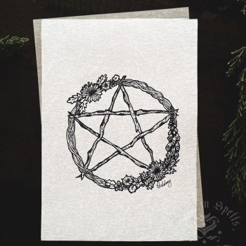 Pentacle Art Print, australian witchcraft supplies, pagan supplies, witchcraft tattoos, adelaide witchcraft store, wicca shop