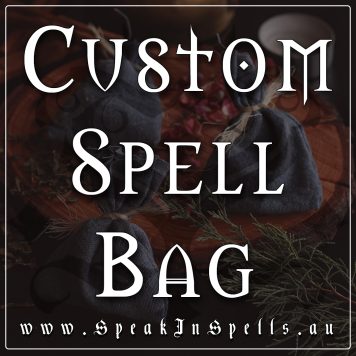 custom spell bag, australian witchcraft supplies, adelaide witchcraft shop, pagan supplies australia, wiccan supplies, curse magic australia